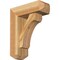 Ekena Millwork Legacy Craftsman Rough Sawn Bracket w/ Offset Brace, Western Red Cedar, 6"W x 16"D x 20"H BKT0604X16X20LEC04RWR - alternate 1